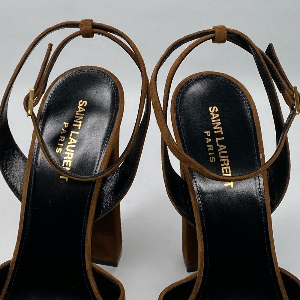 Saint Laurent Jodie Platform Sandals in Suede size 41 - Picture 4 of 14